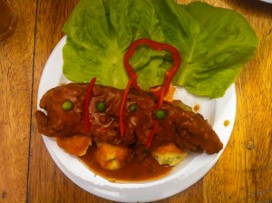 Um good, cuy for lunch!