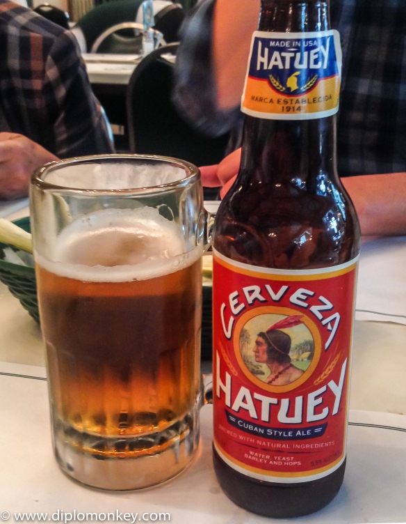 Hatuey Beer at Versailles Cafe