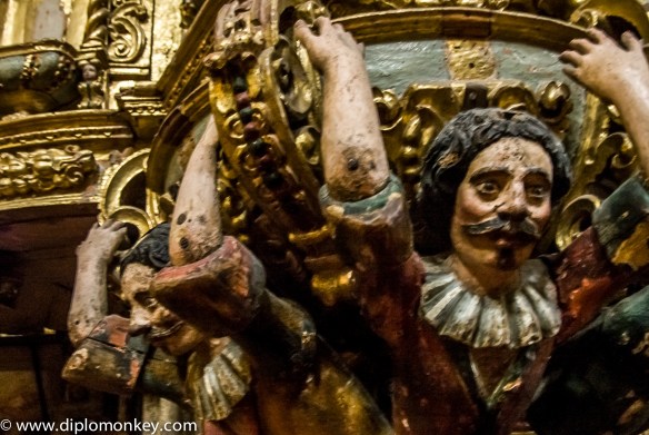 Pulpit in Quito's Church and Convent of San Francisco.